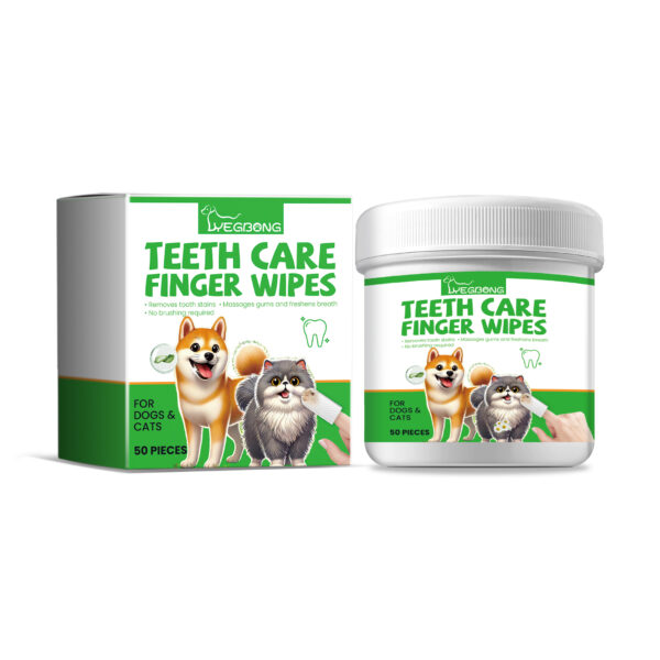 546378997 Dog And Cat Tooth Wipes, Pet Dog Mild Tooth Cleaning Tartar Stains Fresh Breath Wipes