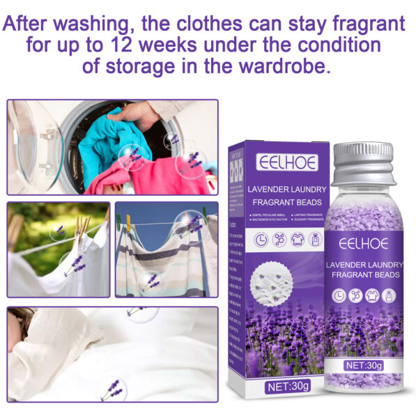 546374364 Lavender Laundry Perfume Beads, Laundry Decontamination Protective Clothing Soft Lasting Fragrance Beads