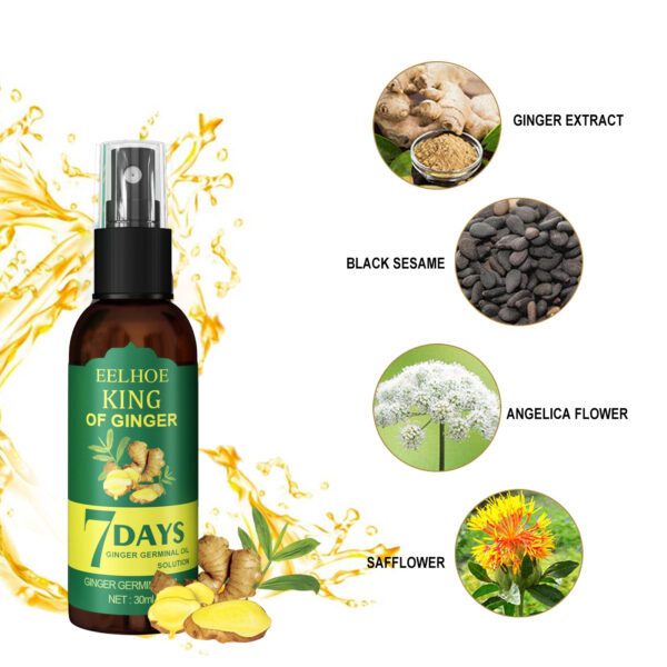 546519695 EEL Ginger Hair Spray, Strengthens Hair, Massages Scalp And Restores Hair