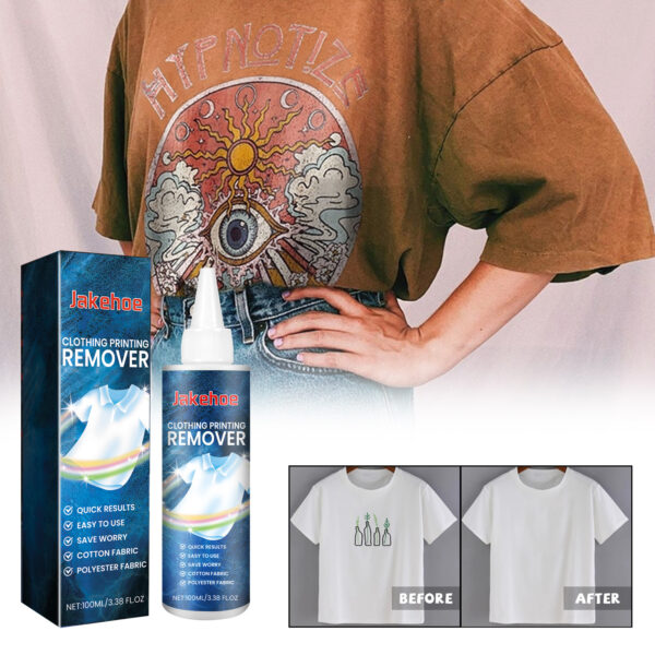 546375132 Clothing Printing Remover, Clothing Cleaning Fabric Print Pattern Pattern Letter Cleaning Remover
