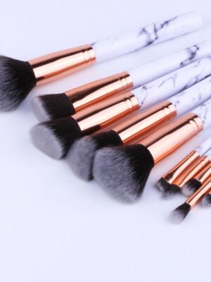 10PCS Professional Marble Makeup Brushes
