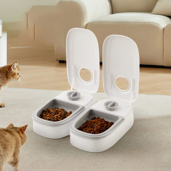 546379212 Detachable And Easy-to-clean Automatic Cat Feeder With Timed And Quantitative Feeding