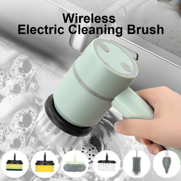 546375758 Electric Cleaning Brush Multifunctional Household Brush Wire Kitchen Toilet Bowl And Shoe Brushing Artifact Automatic Handheld Charging