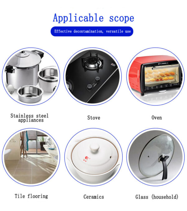 546375713 Chuangjing Stainless Steel Cleaning Cream Kitchen Household Cleaning Pot Bottom Black Scale Efficient Decontamination Powder