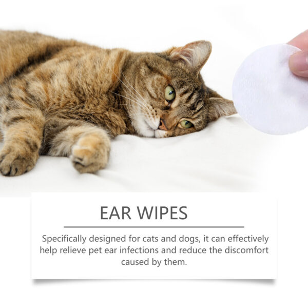 546379907 Ear Cleaning Pad For Cats And Dogs Soothes Pet Ear Canal Discomfort And Cleans Ear Dirt