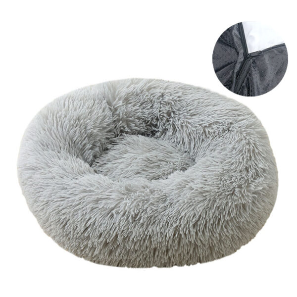 546379087 Dog bed, removable and washable round plush pet bed, cat bed, warm pet supplies, dog bed, pet bed, pet mat