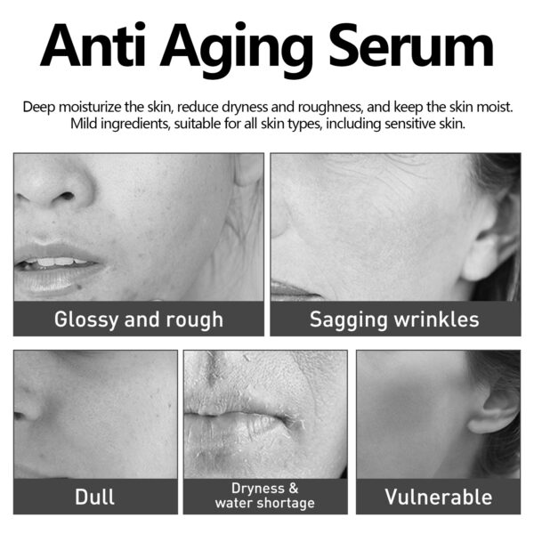 Anti Aging Serum, Anti-Aging Recombination Repair Skin Barrier Firming Elastic Moisturizing Skin Care Serum