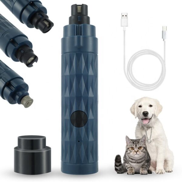 546379813 Electric Pet Nail Polisher With Light Dog And Cat Cleaning Automatic Manicure Device USB Rechargeable Manicure Device