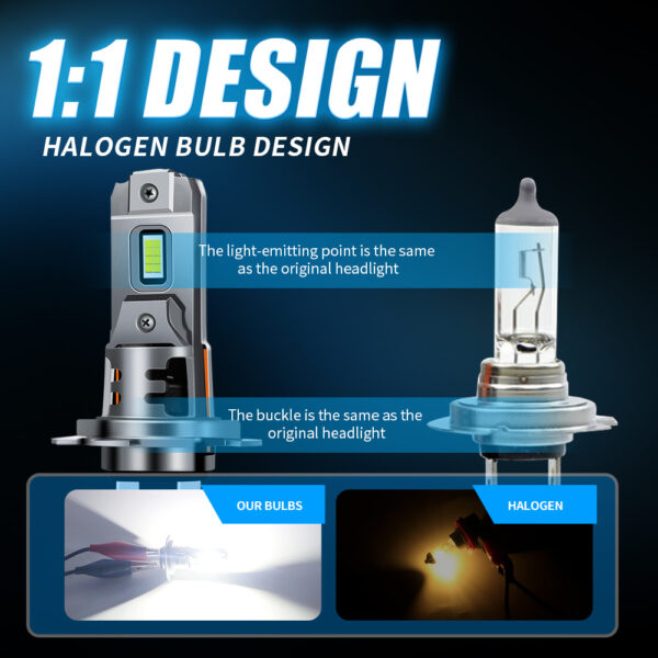 O1CN01d28OcS2K6GHHskcjJ_2214713479507-0-cib.jpg 1:1 Non-destructive Installation H4 Integrated Direct Plug-in Car Lights H7 Car Lights Double-sided 8-bead Car LED Headlights