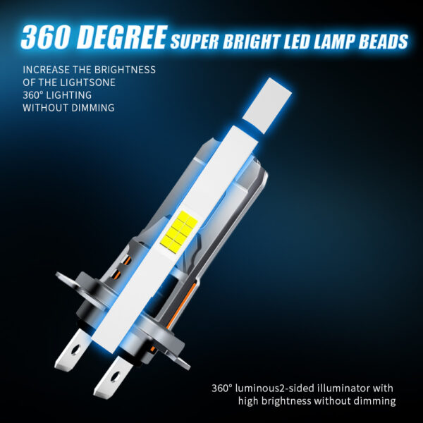 O1CN01eUYiUd2K6GHHskQCC_2214713479507-0-cib.jpg 1:1 Non-destructive Installation H4 Integrated Direct Plug-in Car Lights H7 Car Lights Double-sided 8-bead Car LED Headlights